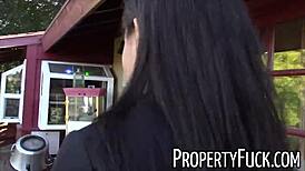 Think this young black agent suspects the hidden cam fuck trick?