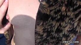 Flawless Czech teen seduced in mall for intense pov assfucking