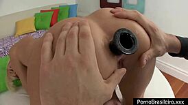 Pauzudo Tongue Fucks Portuguese Pornstar Erica Fontes Asshole with Dildo