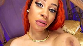 i'm trippin' over zaemia's freaky redbone shakes n her huge light skin boobs