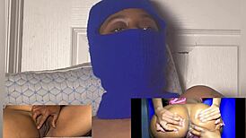 Ebony's Dripping Squirt Hits with Eye-Rolling Orgasm Peak