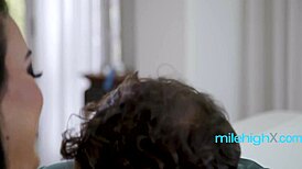 Cheating Wife Warms Colleague's Feet with Huge Tits