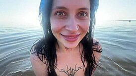 Stepsister Teases Beach Cabin Leads To Rough Home Sex