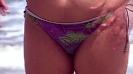 i rush home horny from beach stranger fuck, his huge load blasts my hairy milf pussy 😩