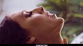 Cadence Lux and Aiden Ashley squirt in lesbian thirst quench!