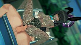 3d hentai karin's defeat: bound choco maid endures pov dp sandwich bukkake creampie gangbang!