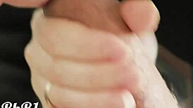 redhead milf couple's intense tongue lick close-up triggers massive cum explosion