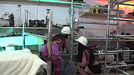 Two euro sluts ready for group cock pounding?