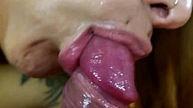 Close-Up Temptation: Savoring Every Moment Until Sweet Overflow