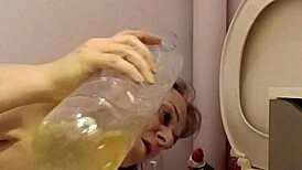 oh god i'm her humiliated french housewife slave licking toilet flashing tits bound spanked doggystyle with buttplug dirty talk 😩🔒💦