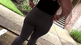 HORNY BBW WIFE RIDES STRANGER DEEPTHROAT GAGS SQUIRTS EVERYWHERE!