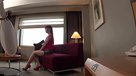 wanna peek at tall big tits japanese student's secret model audition? 