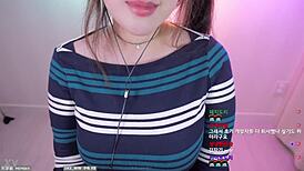 Big tits ASMR streamer shakes massive jugs seductively
