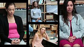 petite black teen's office deepthroat thrill grips me