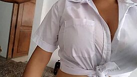 best friends flash big tits and pussies in dorm then fuck doggystyle like dirty roommates