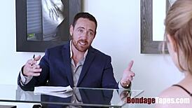 Teen slave Alyce Anderson bound and dominated