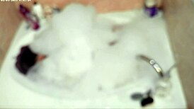 Solo Asian Boy Naked Bubble Bathing Barefoot In Bathroom Tub Fetish Feet Closeup Dripping Wet