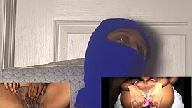 Ebony's Dripping Squirt Hits with Eye-Rolling Orgasm Peak