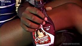 Simply Chocolate Couple Introduces Natural Tits in Dirty Talk Interview