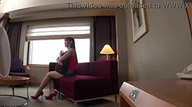 wanna peek at tall big tits japanese student's secret model audition? 