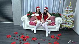 czech pornstars mea and wendy take pov threesome anal gaping deepthroat double creampie