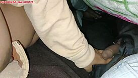 Hot Indian Wife Delivers Blowjob and Missionary Fuck Under Winter Blanket!