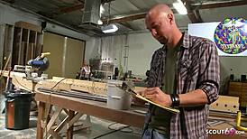 Big Boobs Nympho Avy Scott Tricks Boss into Rough Cheating Titty Fuck.