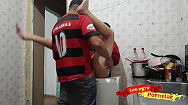 my trans friend fucked my wet pussy rough with anal creampie