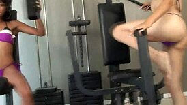 Two Petite Latina Teens Suck and Fuck Fitness Instructor's BBC