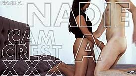 Cam crest unloads cum on nadie's sweet juicy ass after passionate banging