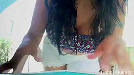 Hey 😏 meximilf Gabby Quinteros toys her wet clit to orgasm!