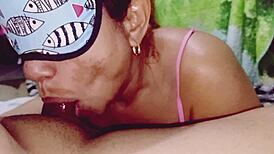 the old american blowjob queen keeps sucking till he cums down her throat