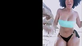 sexy babe with massive tits and huge ass shakes booty seductively