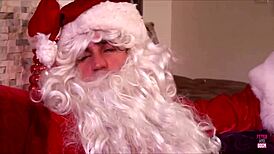daphne rosen's christmas double penetration leads to facials and cum