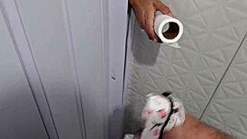 creampie drips from sister-in-law's panties after sneaky masturbation