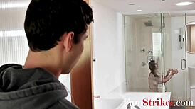 brother can't resist fucking fascinated naked brunette stepsis angel ryder