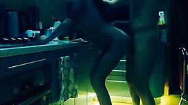 Beautiful Slender Wife In Erotic Bodysuit Rough Fucked Kitchen All Positions
