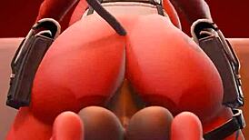 desdemona grinds hard riding massive dildo deep in ass