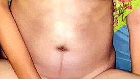 Seducing My Friends Big Titted Homemade Latina Wife in Lingerie Creampie