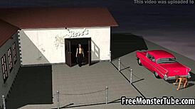 this 3d zombie babe gets fucked outdoors so hot 🧟‍♀️🔥🌳