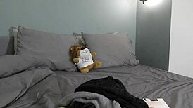 Petite 18+ girlfriend's fashion haul interview skips panties for erotic solo pussy tease and casting.