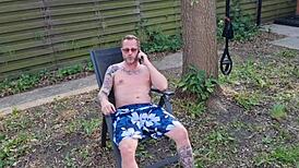 omg mya lorenn bends over garden for neighbor's deep anal ride cowgirl gaping cumshot 😍🍑💦 whoa