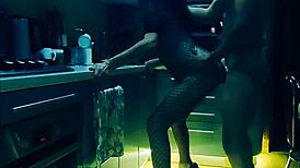 Beautiful Slender Wife In Erotic Bodysuit Rough Fucked Kitchen All Positions
