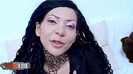 Skinny Brazilian Valeria Fires Up Pussy for Rough Deepthroat Orgasm