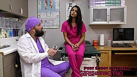 Ever wonder what Misty Addams does in her yearly physical with anal fingering?