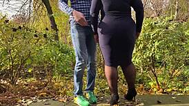 dude have you ever caught your mother-in-law squatting outdoors with wet hairy pussy flashing