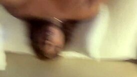 POV ebony hood chick sucks and fucks big black cock all night long