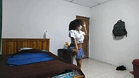 Ready to watch this irresistible mature parade her sensual charm in sexy skirt?