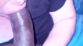 chubby latina midget gags on monster bbc gumjob