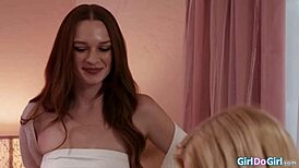 Divorced Stepmommy Licks Pussy with Stepdaughter in Taboo Play